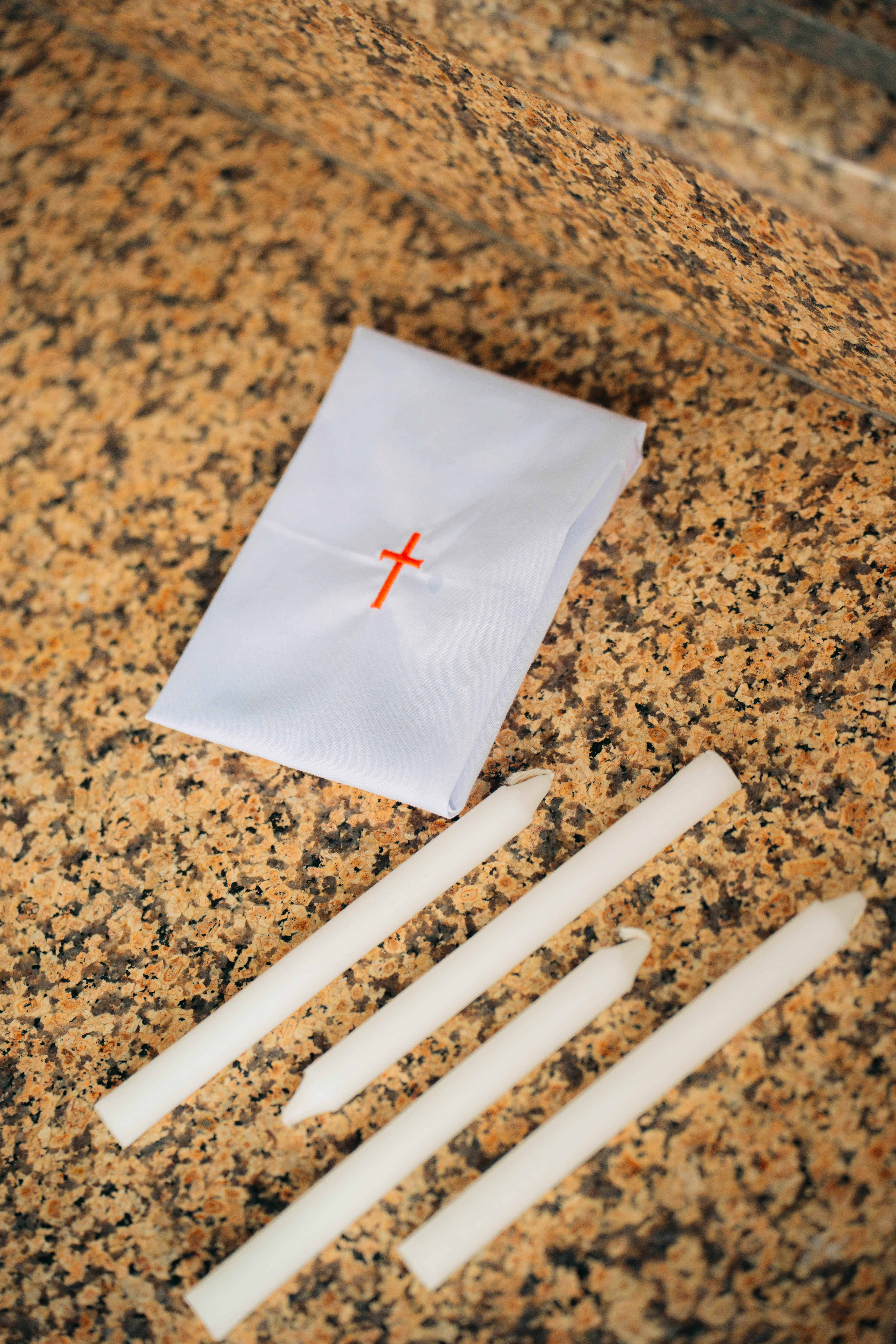 Baptism ceremony — candle and robe